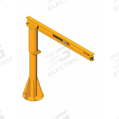 TIGER TRACK Jib Crane: Foundationless, 500 lb Load Capacity - Foundationless Jib Cranes