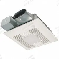 Exhaust Fan: Ceiling/Wall, 0.9 sones, Humidity Sensor, 2 Speed, Oval Duct (MPN FV-0810VSSL1). Key specifications — Brand: PANASONIC; Primary Lighting Technology: LED; Nameplate Voltage: 120V AC; Sensor Type: Humidity; Duct Shape: Oval; Mounting Location: Ceiling; Mounting Type: Frame Screws; Night Light Technology: LED.