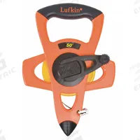CRESCENT LUFKIN Long Tape Measure: Manual, FE050D, SAE/Engineers Scale, 50 ft, 1/100 ft, Fiberglass. Key specifications — attr939846: FE050D; attr939849: Fiberglass; attr939859: Nonmagnetic Single Hook; attr939850: Single-Sided; attr939855: 1/100 ft; attr944023: Hook End; attr940484: CRESCENT LUFKIN; attr985224: Plastic with Grip.