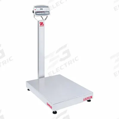 OHAUS Industrial Bench Scale: 23 5/8 in x 31 1/2 in, IP67/IP68, Column-Mounted - Bench Scales with Column-Mounted Indicator