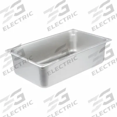 VOLLRATH Steam Table Pan: Full Size, Rectangular, 20 ga Gauge, 21 qt Capacity - Steam Table Pans