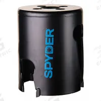 SPYDER Hole Saw: 2 1/8 in Saw Dia., 1 Teeth per Inch, 2 in Max. Cutting Dp, 1/2"-18 Thread Size (MPN 600024CF). Key specifications — attr1098070: 1; attr1098087: SPYDER; attr1098073: 1/2"-18.