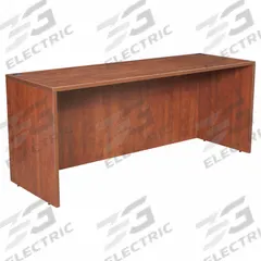 REGENCY Credenza: Melamine, Cherry, 0 Pedestals, 0 Drawers, 71 in Overall Wd, 29 in Overall Ht (MPN LDS7124CH). Key specifications — Desktop Material: Melamine; Includes Modesty Panel: Yes; Kit Product Type: Credenza Shell; Desktop Color: Cherry; Brand: REGENCY; Frame Color: Cherry; Frame Material: Melamine; Product Type: Credenza Shell.