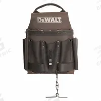DEWALT Tool Pouch: For 2 1/2 in Belt Wd - Max, 8 Pockets, Brown (MPN DWST550114). Key specifications — Closure Type: Open Top; Attachment: Belt Slot; Color: Brown; Brand: DEWALT; For Tool Type: Tape Rolls.