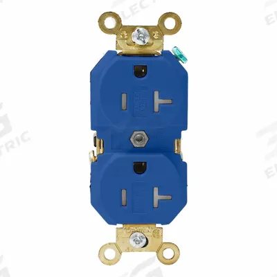 LEVITON Plugs and Receptacles: Duplex, 5-20, Brown, 125V AC, 20 A, 2 Pole / 3 Wire (MPN 5362-SGB) - General Purpose Receptacles