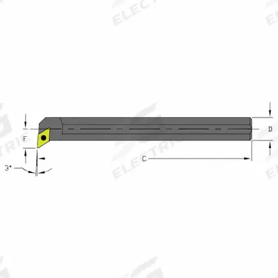 ULTRA-DEX USA Indexable Boring Bar: A16R SDUCR3 (MPN 957-000-138) - Indexable Boring Bars