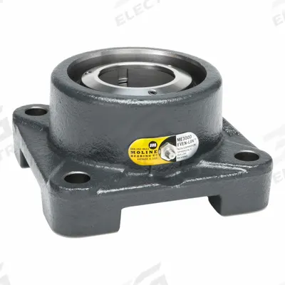 MOLINE BEARING 4 Bolt Flange Bearing: Spherical Roller, 2 15/16 in Bore - Flange-Mount Spherical Roller Bearings