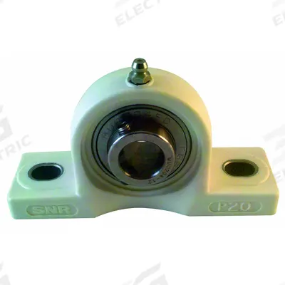 NTN Pillow Block Bearing: 3/4 in Bore, Polymer, Set Screws, 1 19/64 in Shaft Ht - Food-Grade Pillow Block Ball Bearings