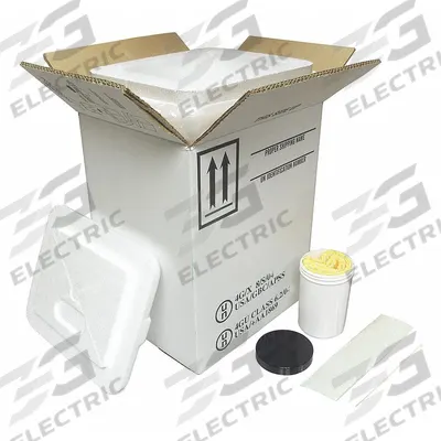 BERLIN Hazardous Material Shipping Kit: 11 in x 9 in x 13 3/4 in, ( 1 ) : 20 oz Jar - Jug Shipping Kits