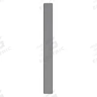ASI GLOBAL Partition Column: Steel, Smooth Semi Gloss, Charcoal, 70 in Ht, 7 in Wd, 1 1/4 in Thick (MPN 40-91370794-23). Key specifications — Inner Core Type: Honeycomb; Brand: ASI GLOBAL PARTITIONS; Color: Charcoal; Finish/Texture: Smooth Semi Gloss.