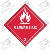 LABELMASTER DOT Container Label: Flammable Gas, 3 15/16 in x 3 15/16 in, 3 15/16 in Label Ht, Paper (MPN HML7C). Key specifications — Brand: LABELMASTER; Message: Flammable Gas.