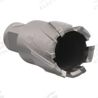 SLUGGER BY FEIN Carbide Tipped Cutter: 2 1/8 in Cutter Dia, 1 in Max Cutting Dp, Bright, Carbide (MPN 63135318022). Key specifications — attr253884: No; attr253885: Bright; attr253886: Carbide; attr253887: Weldon Flat; attr253888: Fractional Inch; attr277149: SLUGGER BY FEIN.