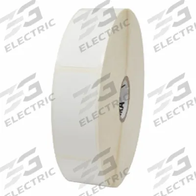 ZEBRA Barcode Printer Labels: 3/4 in Label Wd, 1 1/2 in Label Ht, White, 1 in Core Dia. - Desktop Thermal Transfer Labels