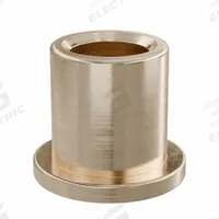 Flanged Sleeve Bearing: Bronze, SAE 841, 1/4 in Bore, 3/8 in OD, 7/16 in Lg, -35°F to 300°F, 10 PK (MPN FF312-05B). Key specifications — System of Measurement: Inch; Material Grade: SAE 841; Flange Type: Flanged; Brand: OILITE.