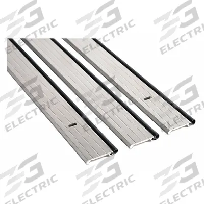 NATIONAL GUARD Door Weatherstripping: Bulb Insert, 7 ft Lg, 3 ft Wd - Metal Leaf Weatherstripping