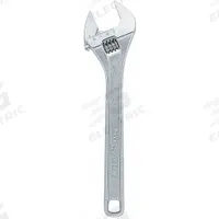 CHANNELLOCK Adjustable Wrench: Alloy Steel, Chrome, 15 in Overall Lg, 1 1/2 in Jaw Capacity (MPN 815). Key specifications — attr309359: Chrome; attr324924: CHANNELLOCK; attr309358: Alloy Steel.