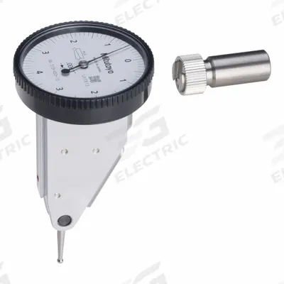 MITUTOYO Dial Test Indicator: 0 in to 0.008 in, Horizontal, Inch - Dial Test Indicators - Horizontal & Tilted-Face Styles