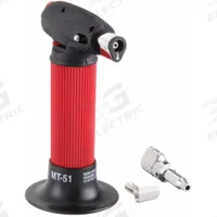 MASTER APPLIANCE Microtorch: 120 min Run Time, Heat Shrink/Hot Air Tip, Butane Torch Kit (MPN MT-51H). Key specifications — Run Time: 120 min; Flame Adjustment: Broad to Pinpoint; Series: Microtorch MT-51; Manufacturer Part Number: MT-51H; Product Type: Butane Torch Kit; Brand: MASTER APPLIANCE; Item: Butane Torch Kit.