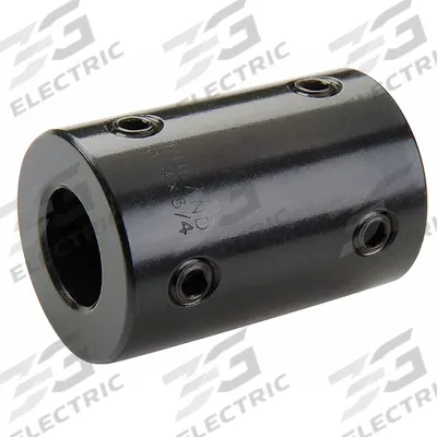 RULAND MANUFACTURING Rigid Shaft Coupling: 1 1/2 in Bore Dia 1, 1 1/2 in Bore Dia 2, Round - Set Screw Rigid Shaft Couplings