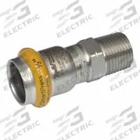 APOLLO Crimp Adapter Fitting: 1 in Pipe x 3/4 in Pipe Size, Press-fit x MNPT, HNBR, SmartPress (MPN 123456825). Key specifications — Brand: APOLLO; Series: SmartPress.