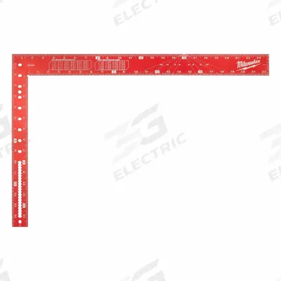 MILWAUKEE TOOL & EQUIPMENT Framing Square: 400 mm Base Lg, 400 mm x 38 mm - Framing Squares