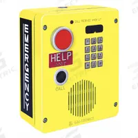 HUBBELL GAI-TRONICS Emergency Telephone: Surface Mount, Emergency and Public Access Phones, Aluminum (MPN 394AL-712). Key specifications — Product Type: Emergency Call Boxes; Manufacturer Part Number: 394AL-712; Color: Yellow; Brand: HUBBELL GAI-TRONICS; Features: Real-Time Alarm Reporting; Includes: Call Button; Material: Aluminum; Mounting Location: Surface.