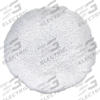 APPROVED VENDOR Polishing Bonnet: Elastic Band, 7 in Outside Dia, White - Vehicle Polishing Bonnets