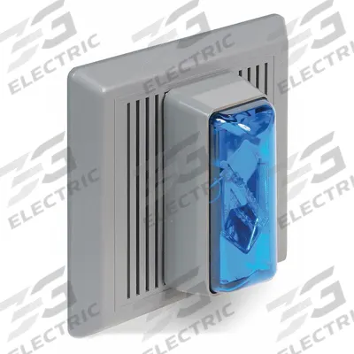 EDWARDS SIGNALING Horn Strobe: 120V AC, 5 1/2 in Overall Wd, 5 1/2 in Overall Lg - Horn Alarms with Strobe Light
