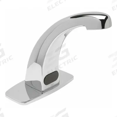 ZURN Bathroom Sensor Faucet: AquaSense, Brass, Chrome Finish, Single-Post, Battery - Single-Post Sensor Bathroom Faucets