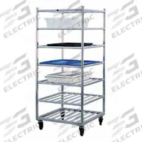 NEW AGE Universal Cart: 6 Shelves, 67 in Overall Ht, 27 in Overall Lg, 20 7/8 in Overall Dp (MPN 1356). Key specifications — NSF Certified: Yes; Brand: NEW AGE; Caster Type: (4) Swivel; Product Type: Universal Cart.