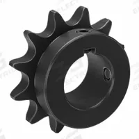 TSUBAKI Single Strand Sprocket: 50, For 5/8 in Chain Pitch, 1 1/8 in Bore Dia, 12 Teeth, Steel (MPN 50B12F-1 1/8). Key specifications — Brand: TSUBAKI.