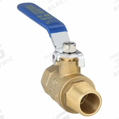 APPROVED VENDOR Manual Two-Way Ball Valve: 3/4 in, Brass, Straight, MNPT x FNPT - Brass Ball Valves