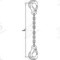 PEWAG Chain Sling: 1/2 in Chain Trade Size, 63 Chain Grade, Sling Hook, Stainless Steel, Fixed (MPN 13G63SSS/5). Key specifications — Hook Type Included: Sling Hook; Brand: PEWAG.