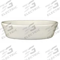 ITI Oven Baker: 6 oz Capacity, 1 1/2 in Overall Dp, 3 3/4 in Overall Wd, 5 1/2 in Overall Lg (MPN OB-5). Key specifications — Material: Vitrified Stoneware; Brand: ITI; Color: American White.