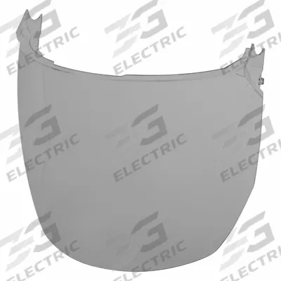 MILWAUKEE Face Shield Visor: 10 1/4 in Overall Wd, 9 in Overall Ht, Gray, Reusable - General Purpose Replacement Visors