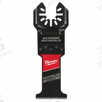MILWAUKEE Oscillating Tool Blade: 1 3/8 in Blade Wd, 4 3/16 in Overall Lg, Straight Cutting, Carbide (MPN 49-25-1571). Key specifications — attr1097473: Sheet Metal; attr1097476: MILWAUKEE; attr1097456: Straight Cutting.