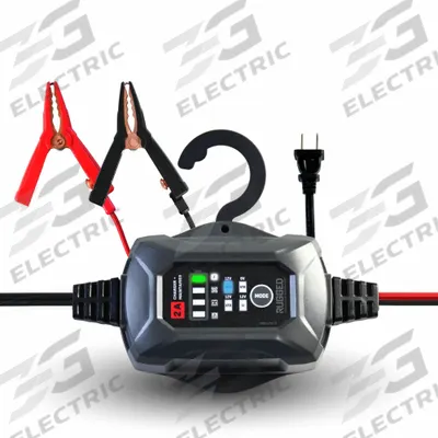 SCHUMACHER ELECTRIC Battery Charger: Charging/Maintaining, Auto, Auto On/Off/Float - Handheld Portable Battery Chargers