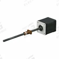 PBC LINEAR Precision Lead Screw: Lead Screw Assembly, Anti-Backlash, PTFE, Stainless Steel, 300, B (MPN LSR0601T-0200-VCF-080-NNN-N). Key specifications — Motor IP Rating: IP40; Motor Length: 29.5 mm; Nut Shape: Rectangle; Nut Type: Anti-Backlash; Phase: 2; Rated Current: 0.4 A; Steps per Revolution: 200; Brand: PBC LINEAR.