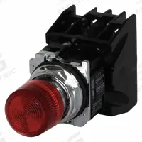 EATON Illuminated Push Button: 30 mm, Metallic, Extended Profile, 1NO/1NC (MPN 10250T828RD2A). Key specifications — Manufacturer Part Number: 10250T828RD2A; Product Type: Push Button Operators; Series: 10250T; Brand: EATON; AC Contact Rating: 10 A @ 600 V; Action: Momentary; DC Contact Rating: 2.5 A @ 250 V; Operator Illumination: Illuminated.