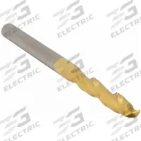 APPROVED VENDOR Square End Mill: Carbide, TiN Coated, 2 Flute, 3/16" Mill Dia, 1-1/8" LOC, 3" OAL (MPN 216-001011)
