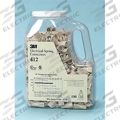 3M Twist-On Wire Connectors: Tan, Wire Sizes 22 AWG – 10 AWG, 600 V, 5,000 - General Purpose Wire Connectors