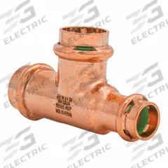 QUICKFITTING SUREPRESS Crimp Tee Fitting: 3/4 in CTS x 1/2 in CTS x 3/4 in CTS size, Copper (MPN SPWT212R). Key specifications — Brand: QUICKFITTING SUREPRESS; Series: SurePress; Broad - Material for Bullet: Copper Or Bronze; Brand - Broad: QUICKFITTING SUREPRESS.