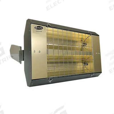 FOSTORIA Infrared Quartz Electric Heater: 3200 W Watt Output, 208V AC, 1 Phase, Hardwired - Indoor/Outdoor Suspended Infrared Radiant Electric Ceiling Heaters