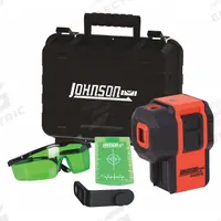 JOHNSON LEVEL Dot Laser: 0 Lines and 3 Dots, Green Beam, 0 Planes, 100 - 200 ft Range w/o detector (MPN 40-6641). Key specifications — attr935979: AA; attr934757: JOHNSON LEVEL; attr936112: ±1/8 in @ 30 ft; attr936114: Electronic Self-Leveling; attr935981: Target.