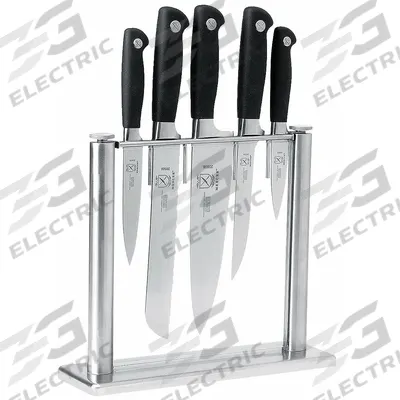 MERCER CUTLERY Knife Set: 5 Implements, Steel, 8 in Blade Lg, 13 1/8 in Overall Lg - Furnishings, Appliances and Hospitality