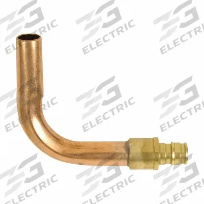 UPONOR Barbed Fitting Adapter: 1/2 in ID x 1/2 in Pipe Size, Barbed, Brass - Expansion Brass Barbed Tube Fittings