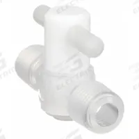 PARKER Stopcock: For Corrosive Chemicals Media, 2-Way, 1/4 in Pipe Size, PFA, MNPT x MNPT, Male, NPT (MPN MV-14-006). Key specifications — Handle Type: Tee; Brand: PARKER; Seal Material: PTFE; Valve Flow Pattern: 2-Way; Body Material: PFA; Connection Type: MNPT x MNPT.