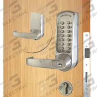 CODELOCKS Mechanical Push Button Lockset: ADA Compliant, Stainless Steel (MPN CL650IC-BS). Key specifications — Product Type: Mechanical Push Button Lockset; Manufacturer Part Number: CL650IC-BS; Key Override Options: None.