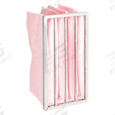 GRAINGER Pocket Air Filter: 24 in x 12 in x 12 in, MERV 13, Pink, Synthetic - MERV 13 Pocket Air Filters