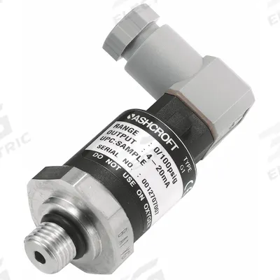 ASHCROFT Pressure Transmitter: 0 psi to 500 psi, 4 to 20mA DC - Pressure Transmitters with 4-Pin Mini-DIN Connector